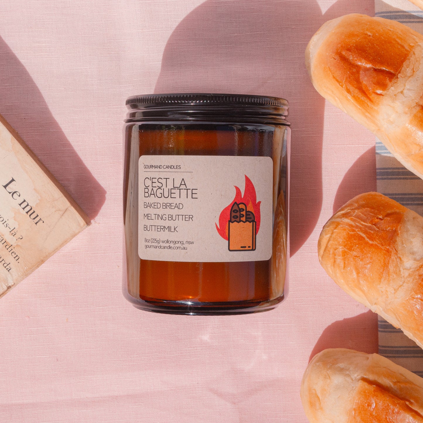 C'est la Baguette – Baked Bread Candle